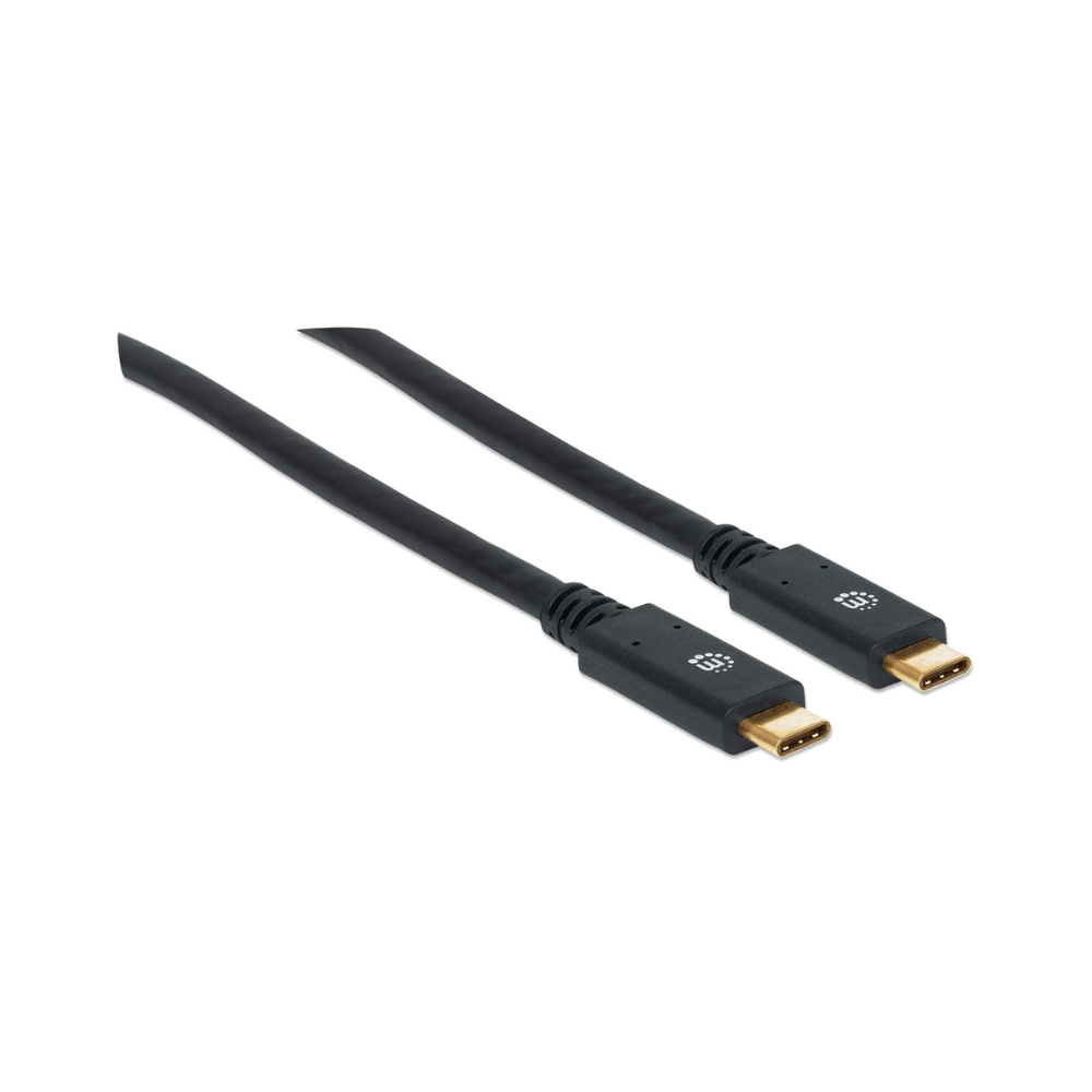Cable USB-C V3.1 C-C 2.0M Negro Manhattan (354905)