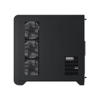 Gabinete Balam Rush Thank Expert Curve 7400 Mini Torre Negro Cristal Sin Bordes Con Indicador Térmico 4 Ventiladores ARGB ATX / Micro ATX / Mini ITX Sin Fuente