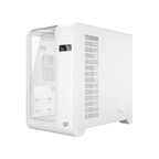 Gabinete Balam Rush Thank Expert Curve 7400 Mini Torre Blanco Cristal Sin Bordes Con Indicador Térmico 4 Ventiladores ARGB ATX / Micro ATX / Mini ITX Sin Fuente