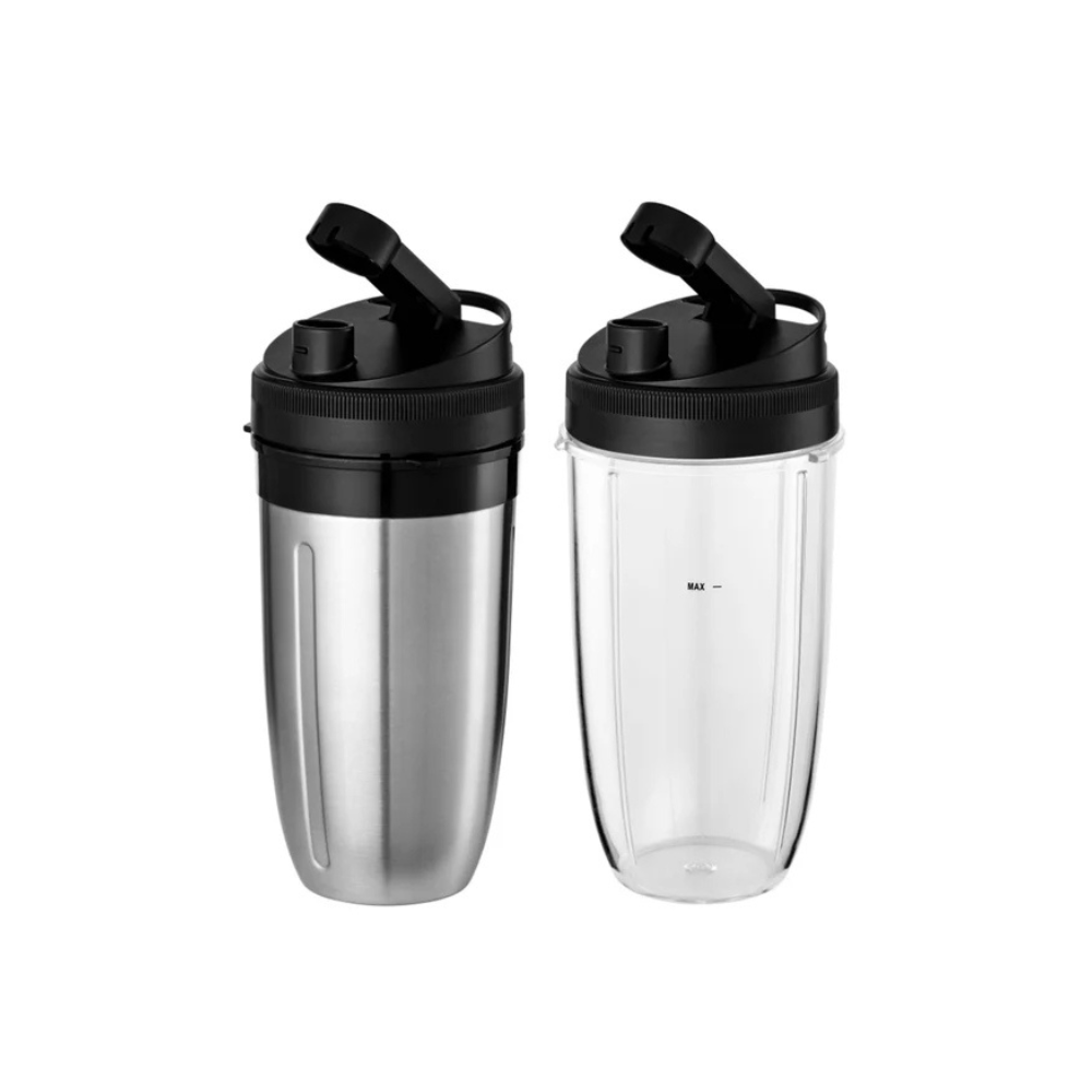 Licuadora Personal Mix and Go Koblenz BKM 1000, 2 vasos Tritan de 900ml, kit con 12 accesorios, motor de 1000W, apagado automatico