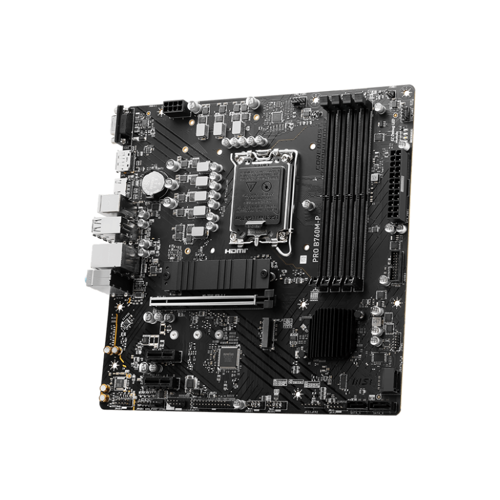 Tarjeta Madre MSI Pro B760M-P, Socket 1700, Gen 12/13/14, 4xDDR5, HDMI/DP, Micro ATX