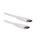 Cable Vorago USB Tipo C a USB Tipo C 1M Carga Rápida Blanco (CAB-CC01W)