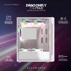 Gabinete Balam Media Torre Dragonfly II GM745, Cristal Blanco BR-935975