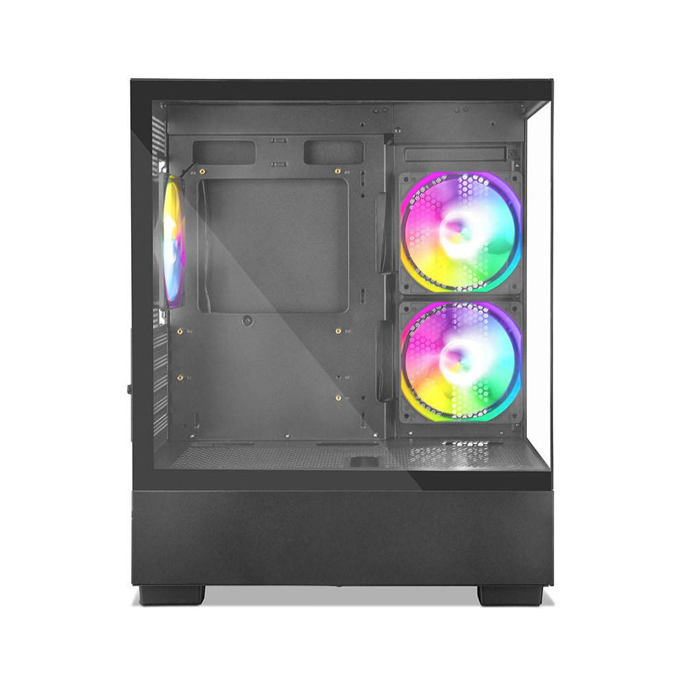 Gabinete Gamer GETTTECH GCM-550AC-02 Fish Tank M-ATX Sin Fuente