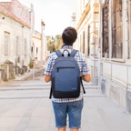 Mochila Backpack Tech Zone Azul TZLBP16 para Laptop de 15.6"