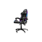 Silla Gamer Necnon NSG-RGB1 - Foam, Clase 4, Cojin Lumbar y de Cabeza, Negro/Blanco (NBSGR132RG)