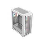 Gabinete Balam Rush Twin Mate 7000B Media Torre Blanco Cristal 4 Ventiladores ARGB ATX Sin Fuente Panel Frontal Intercambiable Cristal / Malla