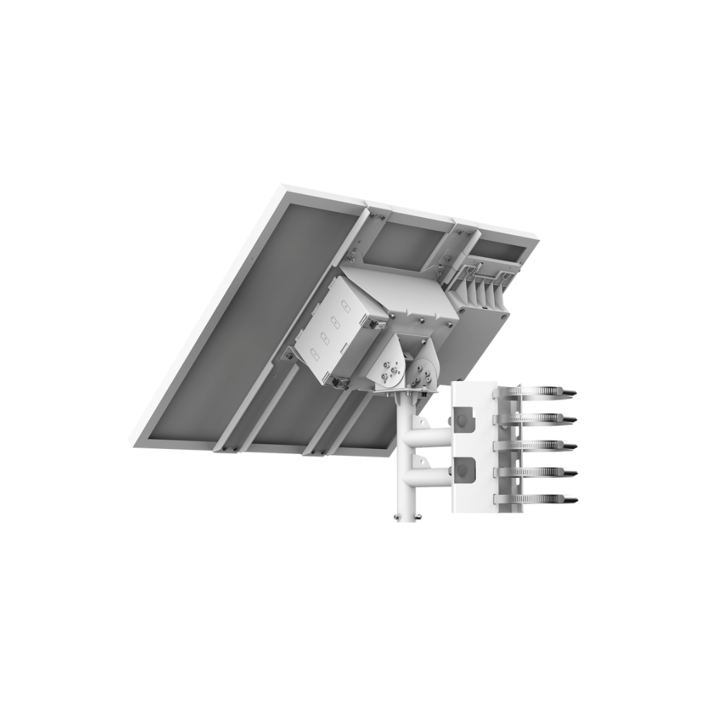 Kit Solar de Alimentación con Panel Solar y Batería de Litio 360Wh, 2 Salidas de 12VCD, Accesorios de Instalación, Uso Exterior IP66