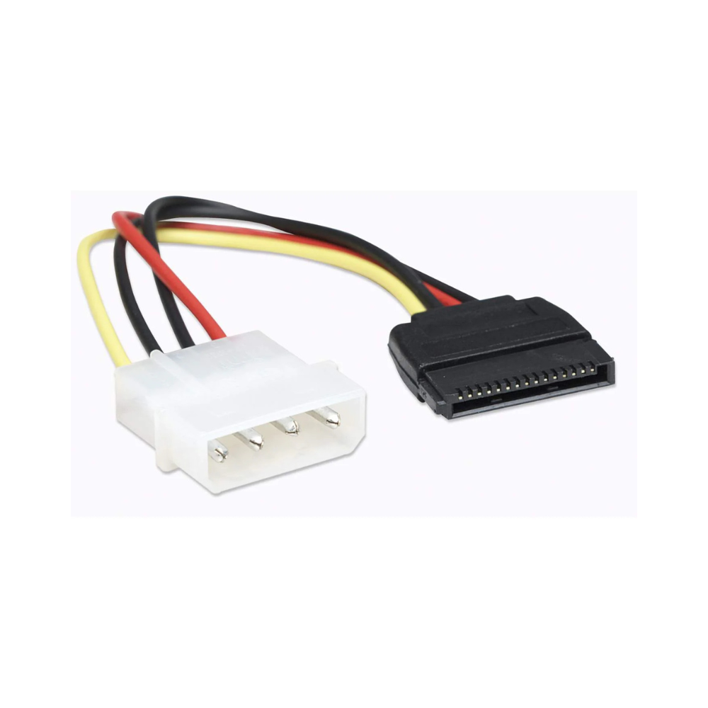 Cable de Energía SATA de 4 a 15 Pines 16cm Manhattan (342766)