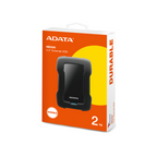 Disco duro externo Adata 2TB, 2.5", USB 3.1, AHD330, contra golpes, negro.