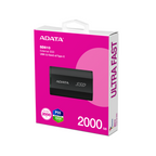 Unidad de Estado Solido Externo Adata SD810 de 2TB, USB C 3.2, Negro.