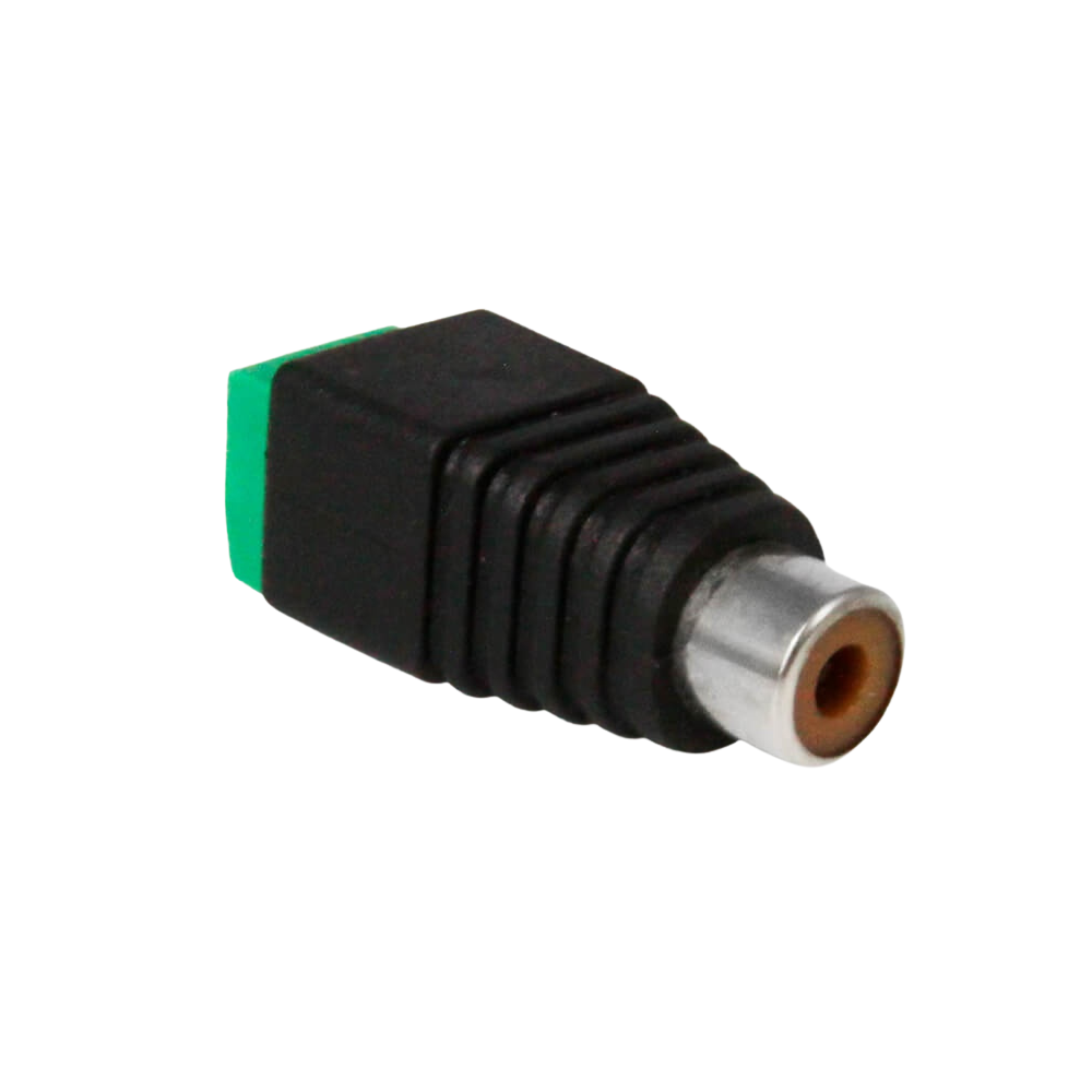Conector Qian QAY 60305 Cat5 Cat6 UTP Audio RCA Hembra Video CCTV