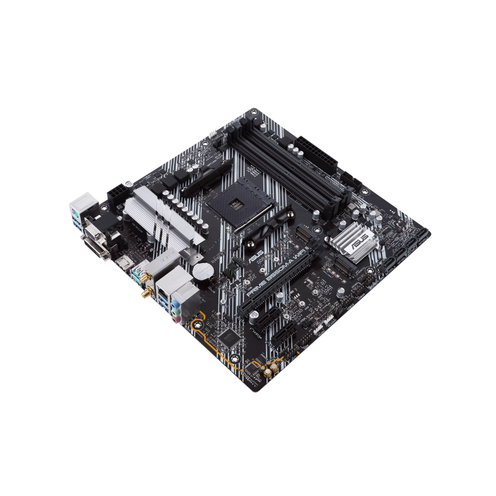 Tarjeta Madre ASUS Prime B550M-A WiFi II Socket AM4 4xDDR4 HDMI / VGA / DVI-D Micro ATX