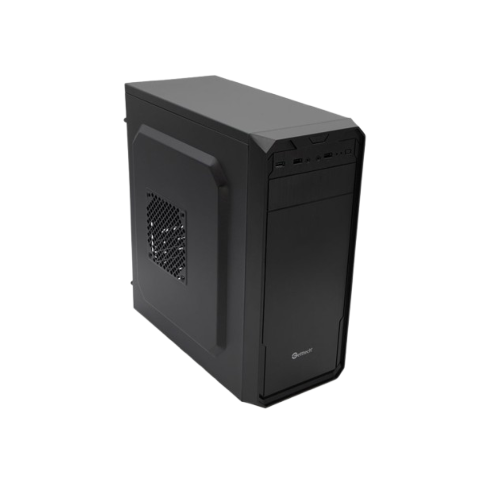 Gabinete GETTTECH GG-1803 ATX con Fuente 500W, 1 Ventilador, 2 USB 2.0, 1 USB 3.0, Negro