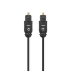 Cable Óptico Manhattan Audio Toslink M-M 5.0M Negro (356091)