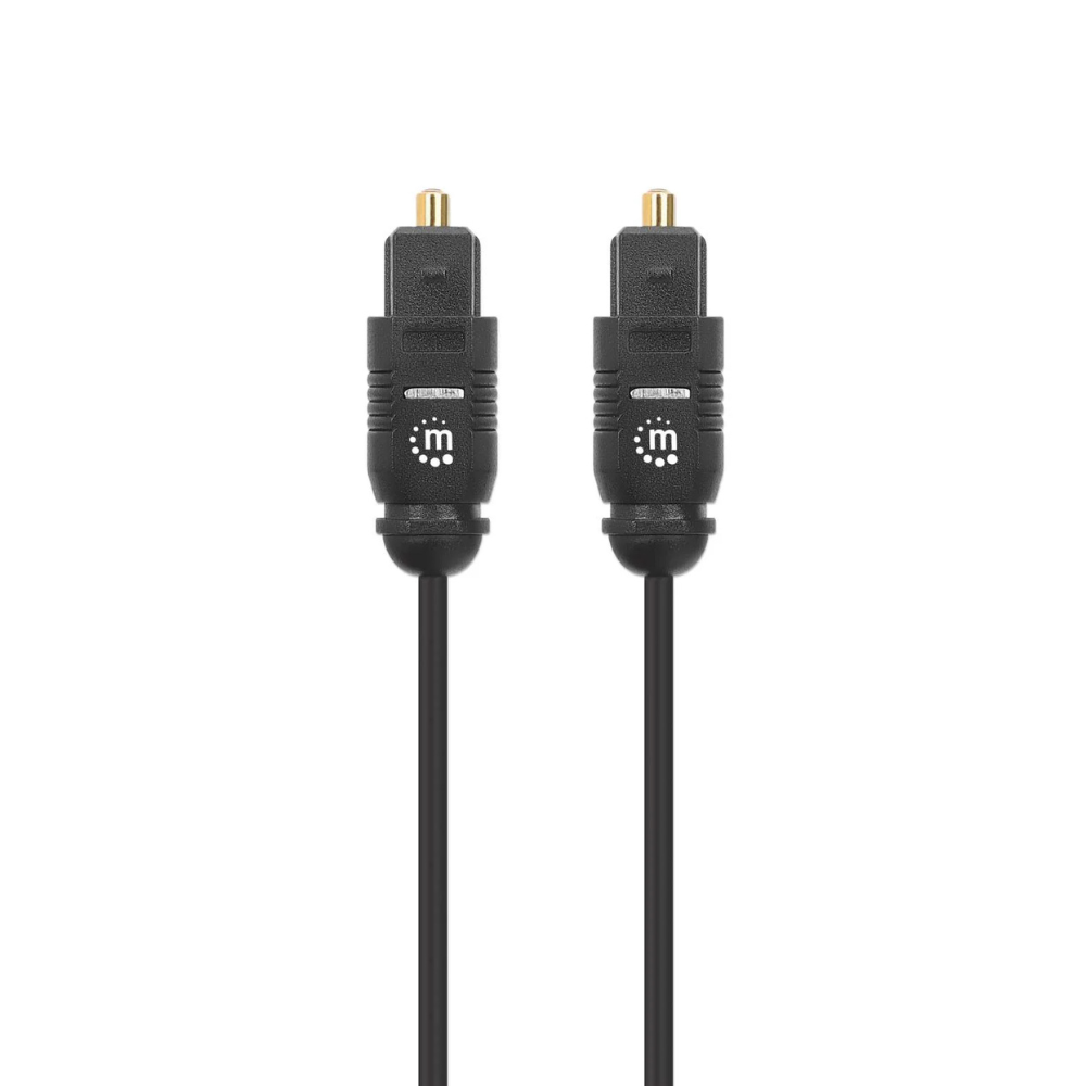 Cable Óptico Manhattan Audio Toslink M-M 5.0M Negro (356091)