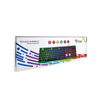 Teclado Stylos Alambrico Membrana 100% USB 1.4m Transparente (STTEALLED1T)