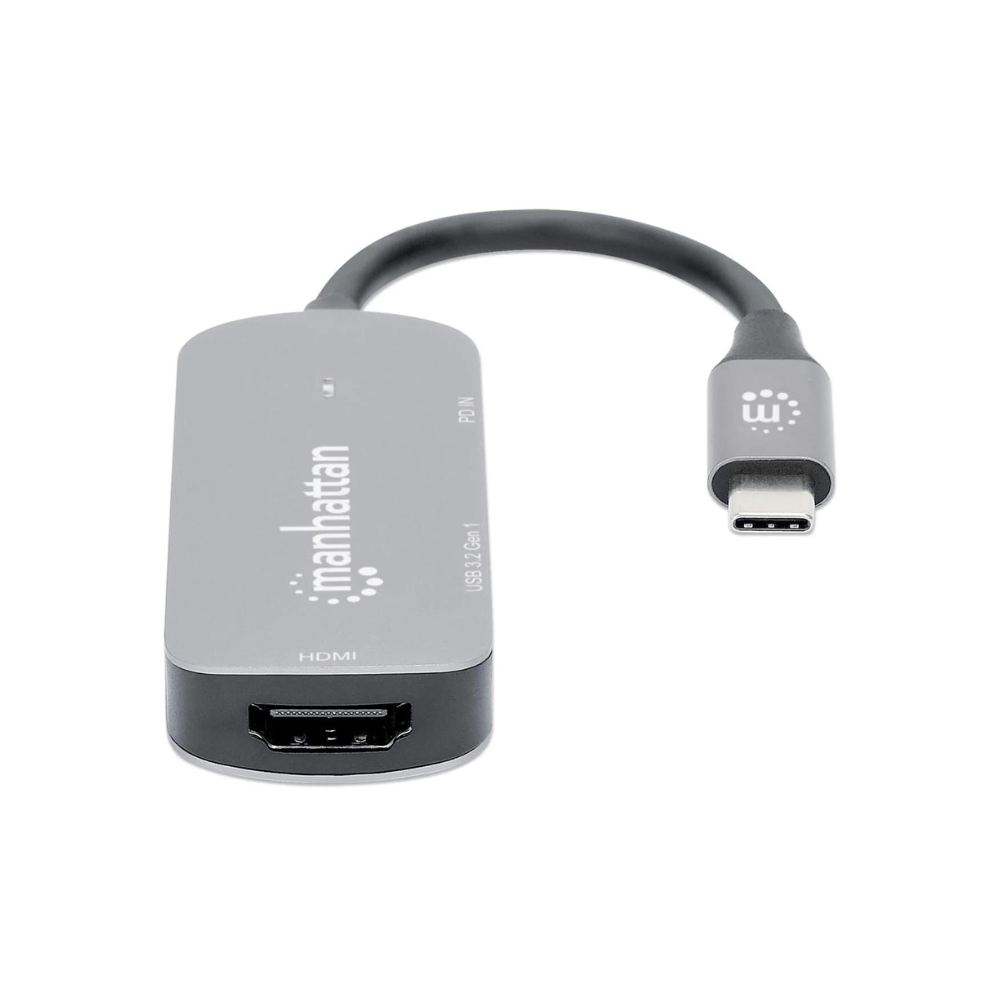 Docking USB-C 3 Puertos HDMI/USB-A/USB-C PD Manhattan (130707)