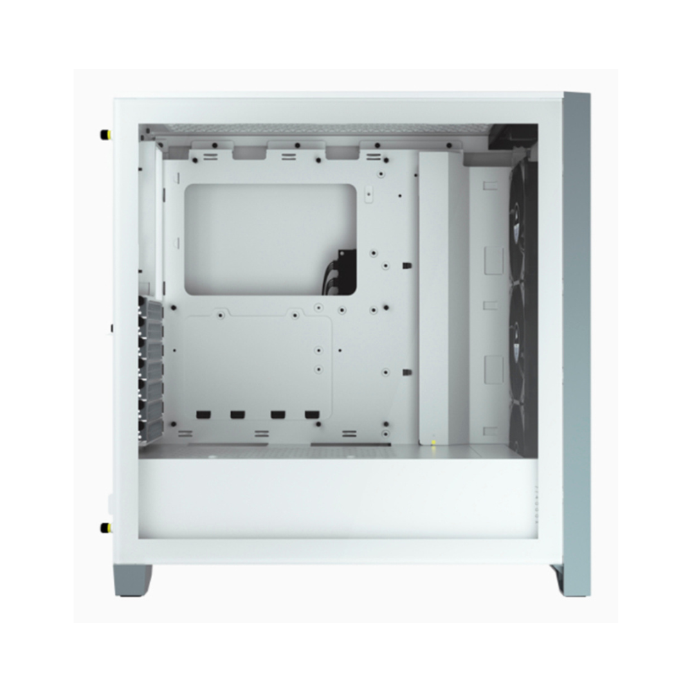 Gabinete Corsair ICUE 4000X RGB Blanco Cristal Templado ATX Semitorre 3 Ventiladores RGB