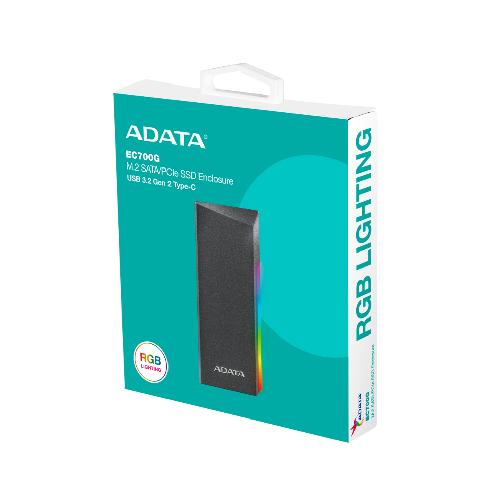 Carcasa Adata XPG EC700 M.2 RGB PCIE Compatible con Xbox Series S y Series X Color Negro