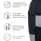 Mochila Backpack Tech Zone Strong TZ21LBP07-G para Laptop de 15.6"