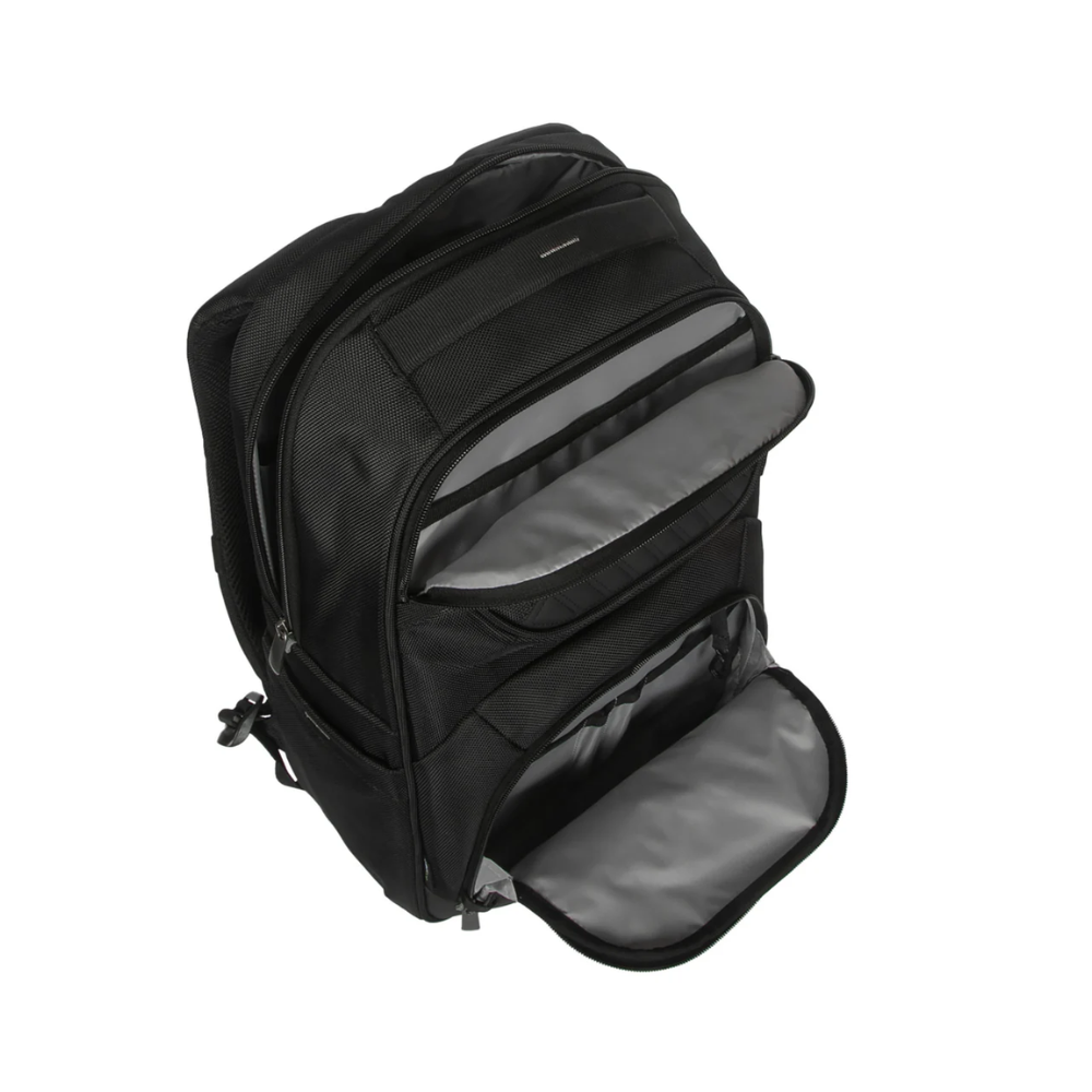 Mochila Targus TSB705US 16" Legend IQ con Bolsillo Multimedia y Conector para Auriculares - Negro