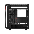 Gabinete XPG Battlecruiser Mid Tower, Negro, 4 Ventiladores (Battlecruiseriist-BKCWW)