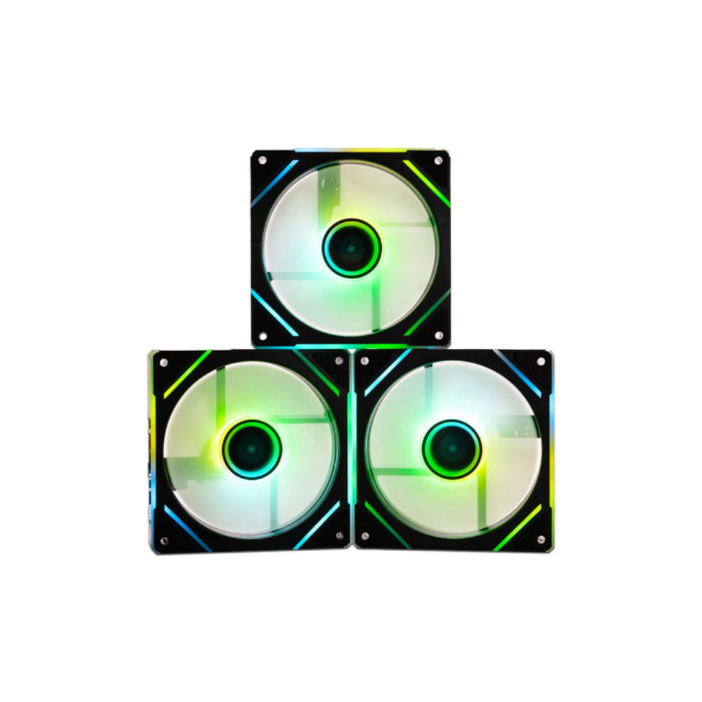 Kit de 3 enfriamiento Naceb ARGB de 120mm color Negro