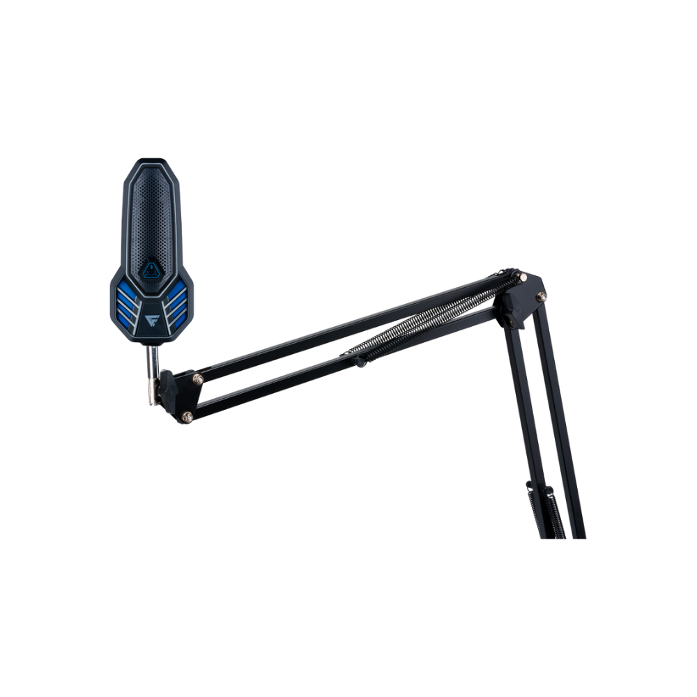 Micrófono Game Factor - USB Tipo C y A, RGB, Base Giratoria, Antipop (MCG800)