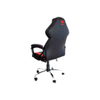Silla gamer Naceb tank color Negro con Rojo de piel sintetica vinil altura y respaldo ajustable