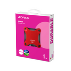 Unidad de Estado Solido Externo ADATA SD620 de 1TB, USB 3.2, Rojo.