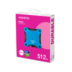 Unidad de Estado Solido Externo ADATA SD620 de 512GB, USB 3.2, Azul.