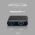 Adaptador Acteck USB-C HDMI + VGA Shift Plus AV420 M-H/H (AC-934657)