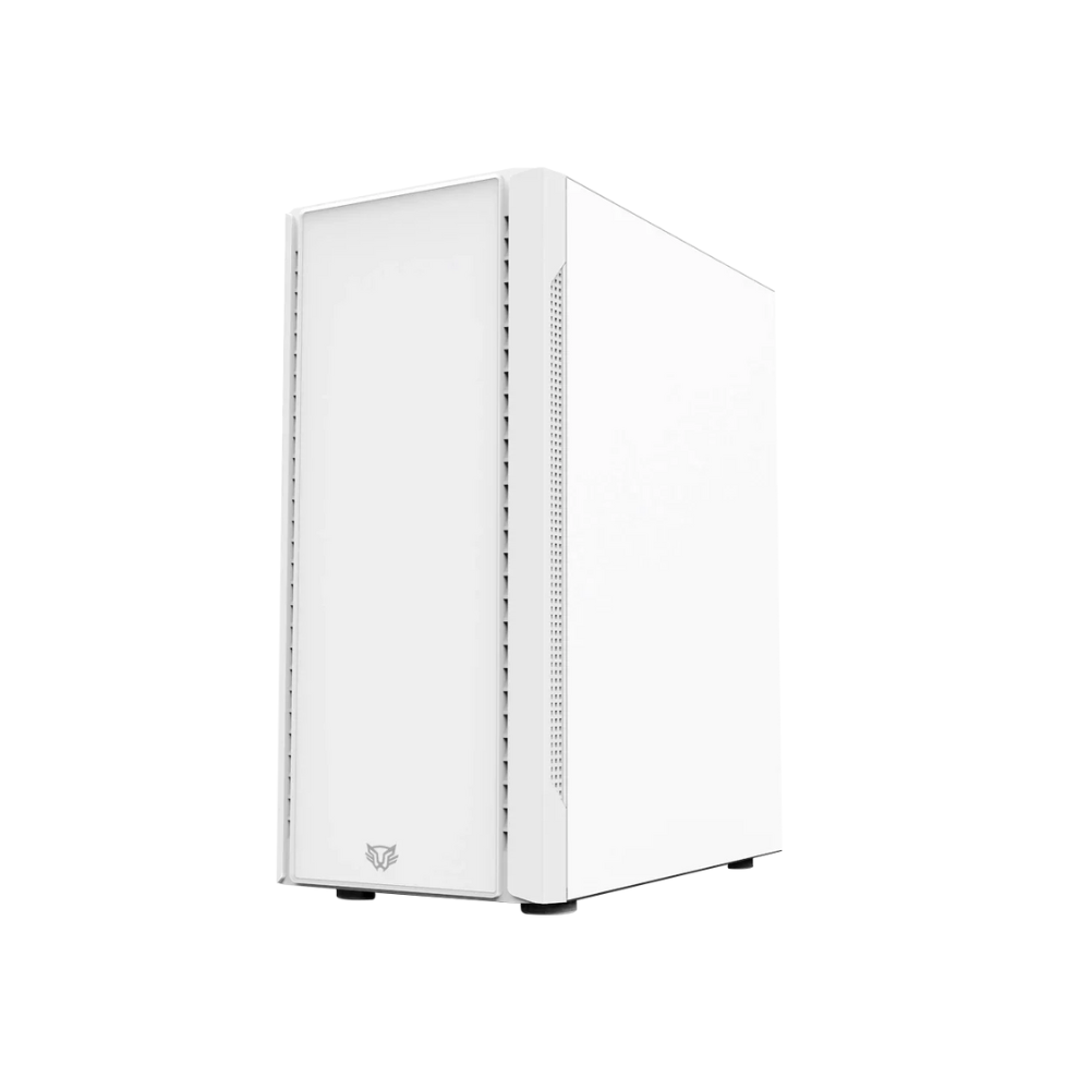 Gabinete Balam Rush Nyx GI730 Blanco Mini Torre Max MB ATX Panel Izquierdo Con Cristal Frente Sólido Con Ranura 1xUSB 3.0 3 Ventiladores RGB