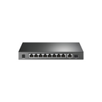Switch de Escritorio PoE+ No Administrable 8 Puertos 10/100/1000Mbps + 1 Uplink 10/100/1000Mbps + 1 SFP, 63W