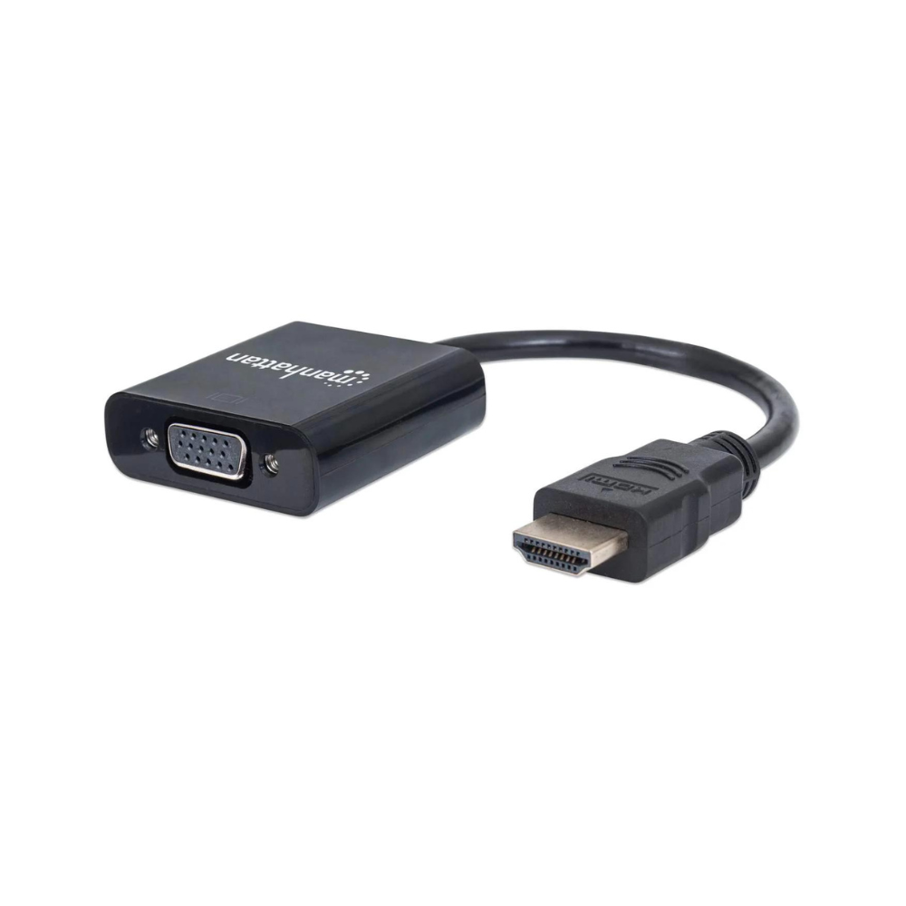 Convertidor Manhattan de Video HDMI a SVGA, Negro (151436)