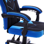 Silla Gaming Vorago Start The Game - Tela Reclinable, Negro/Azul (CGC301-BL)