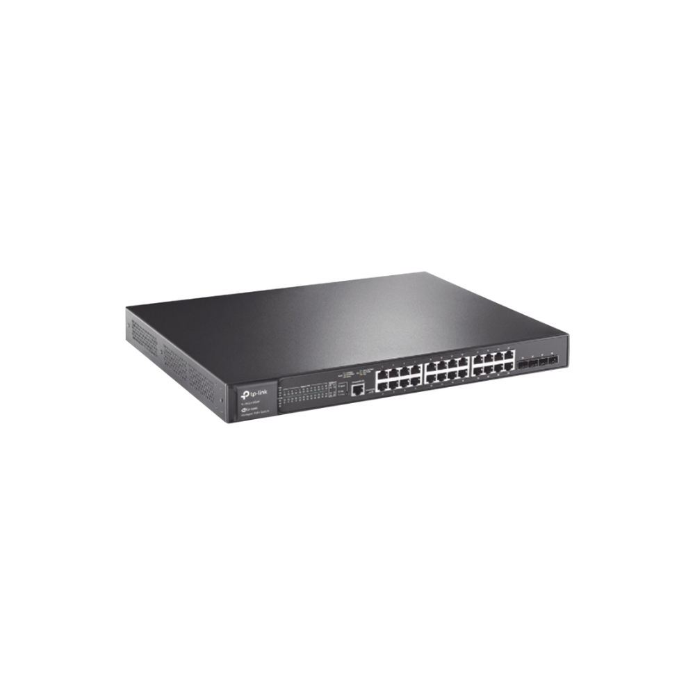 Switch L2+ Omada PoE+ 24 Puertos 10/100/1000Mbps + 4 SFP, Administracion Centralizada