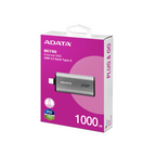 Unidad de Estado Solido Externo ADATA SC750 de 1TB, USB C 3.2, Gris.