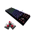Teclado Gamer Yeyian YAT1806 Spark Serie 2000 Mecánico Switch Rojo RGB