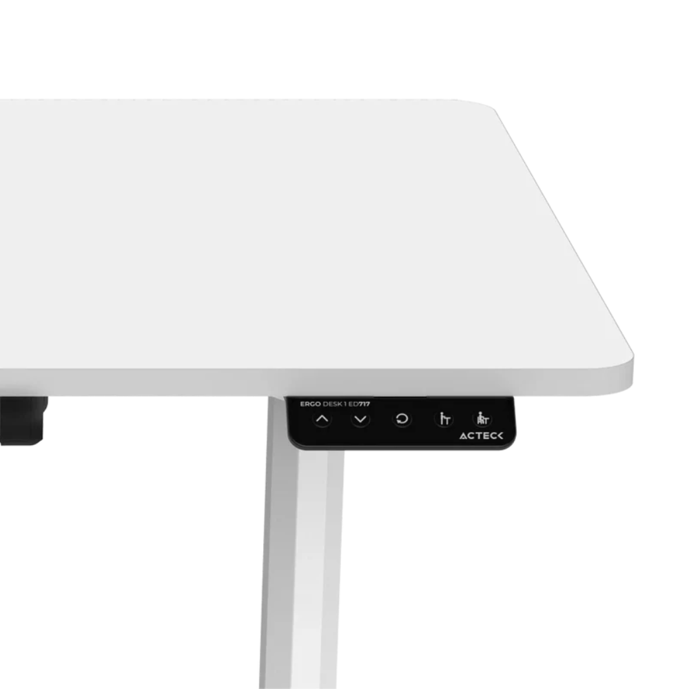 Escritorio Acteck Ergo ED717 - 120x60 cm, Eléctrico, Blanco (AC-937306)