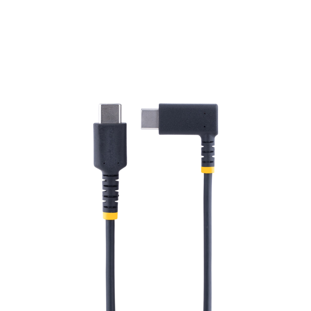 Cable USB-C 1m Acodado Recto PD 60W 3A Carga Rápida StarTech.com Mod. R2CCR-1M-USB-CABLE
