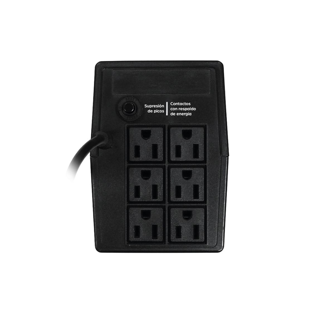 No Break / UPS GHIA 1000VA 480W 6 Salidas Con Regulador y Supresor de Picos