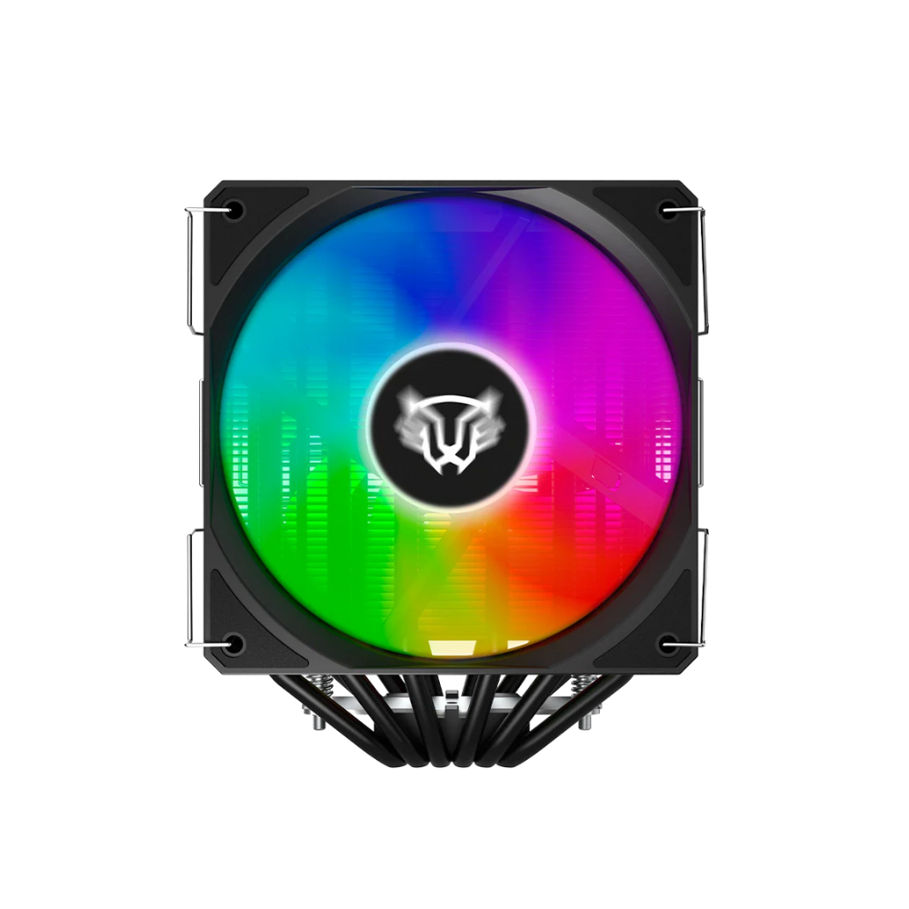 Enfriamiento de Aire Balam Rush Nitrox NX70 negro 6 Tubos de calor de cobre + 2 Vent Silencioso de 120 mm ARGB Torre de Calor en Aluminio