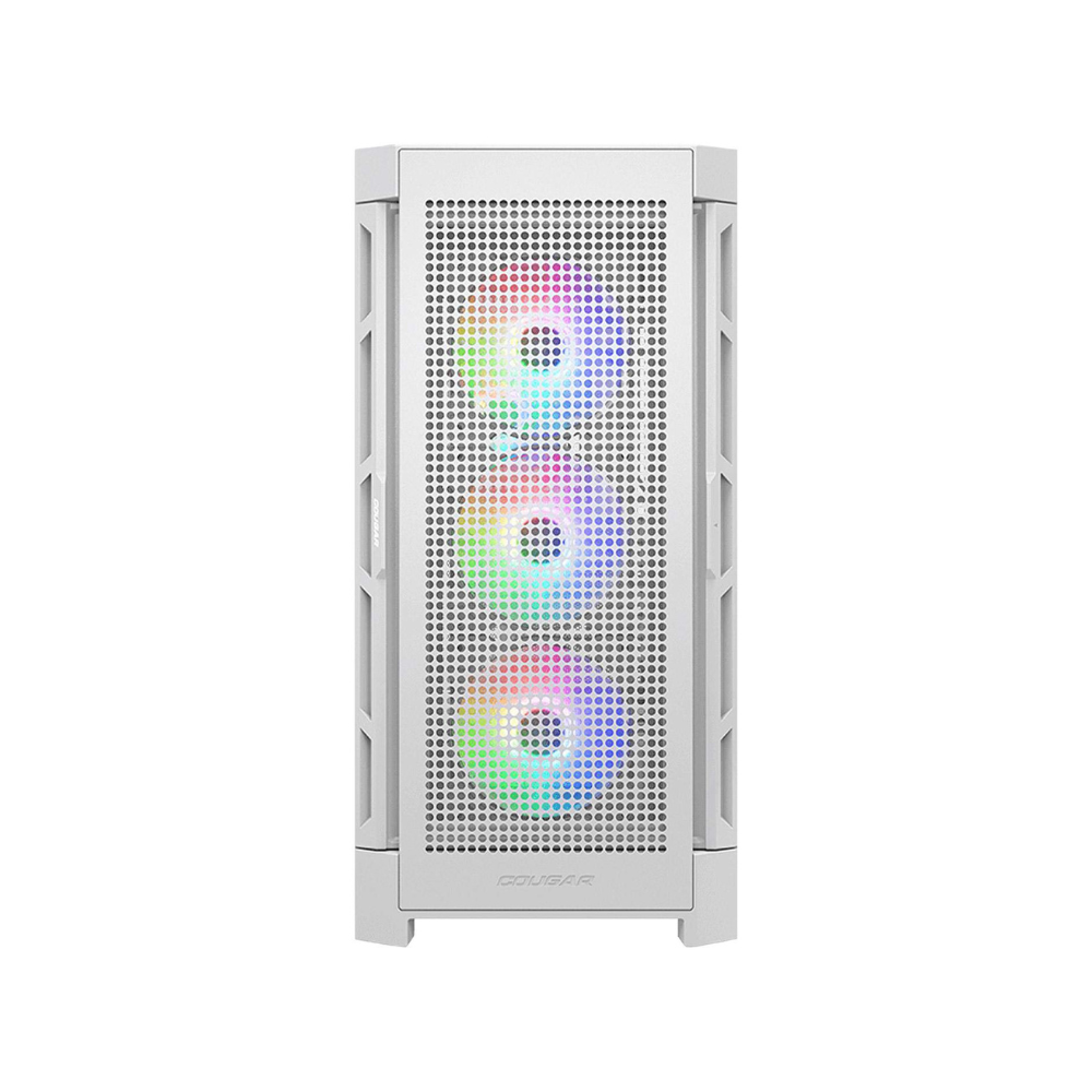 Gabinete Cougar DuoFace Pro Cristal Templado Blanco ARGB ATX 4 Ventiladores