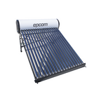 Bóiler Solar 180L, Baja Presión, 18 Tubos Vacío, Termotanque Inoxidable, Resistente a Granizo, Ánodo de Magnesio