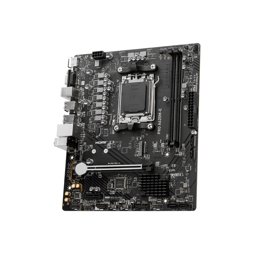 Tarjeta Madre MSI Pro A620M-E, Socket AM5, 2xDDR5, HDMI/VGA