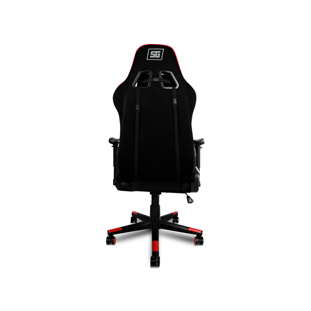 Silla Gaming Vorago Start The Game Tela Reclinable 2D - Negro/Rojo (CGC500-RD)