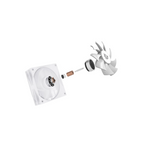 Enfriamiento de Aire Balam Rush Heliux Expert HEX90 Blanco Display para monitoreo de temperatura RGB 6 Pipas TDP 295 W Legend