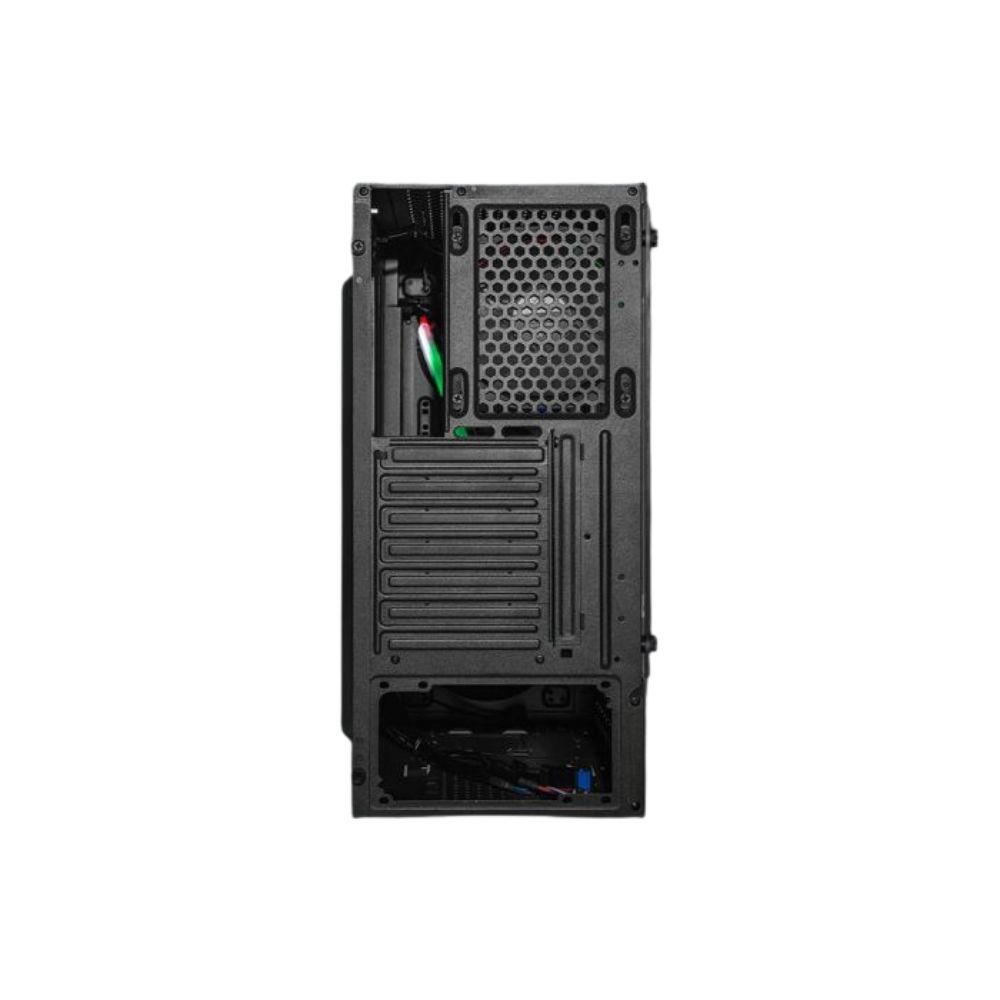 Gabinete Yeyian Crescent ATX, 3 Ventiladores ARGB, Cristal Templado (YCH-LAR7-01BK)